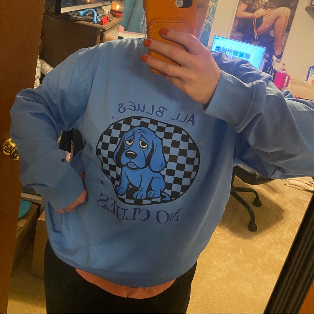ALL BLUES NO CLUES Sweatshirt - Picture 8 of 8